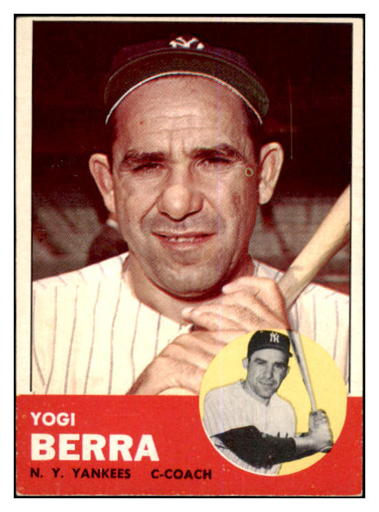 1963 Topps Baseball #340 Yogi Berra Yankees EX-MT 463854