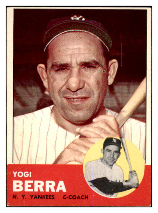 1963 Topps Baseball #340 Yogi Berra Yankees EX-MT 463854