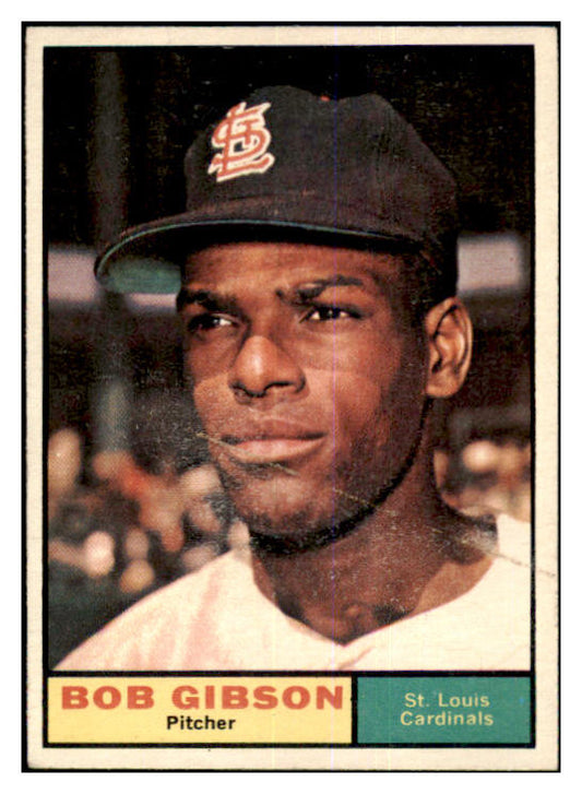 1961 Topps Baseball #211 Bob Gibson Cardinals EX-MT 463860