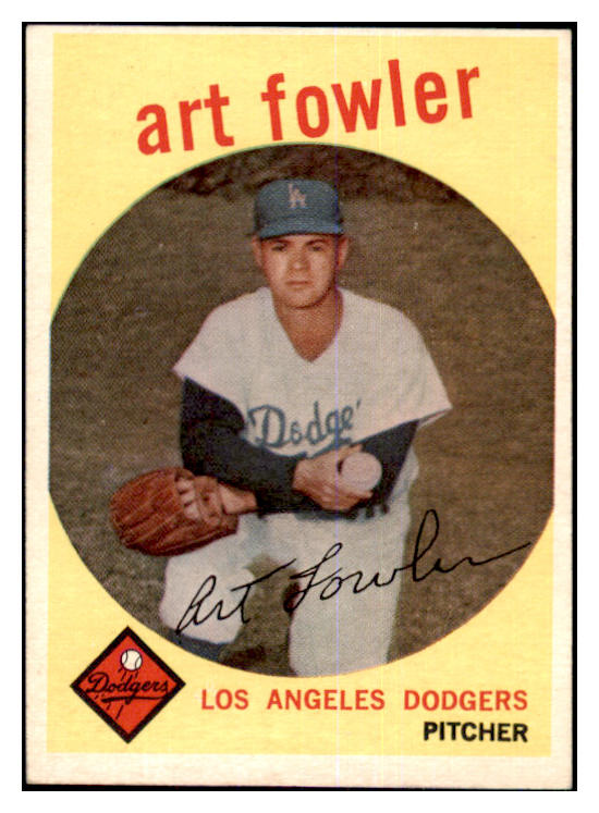 1959 Topps Baseball #508 Art Fowler Dodgers EX 464264