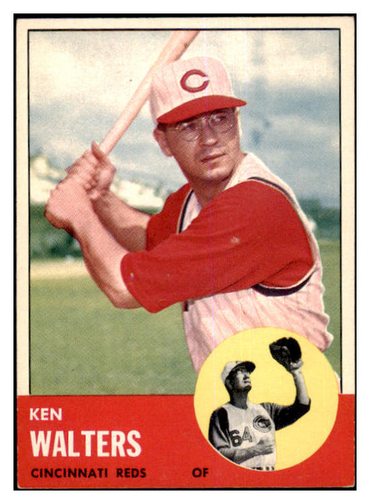 1963 Topps Baseball #534 Ken Walters Reds EX-MT 464646