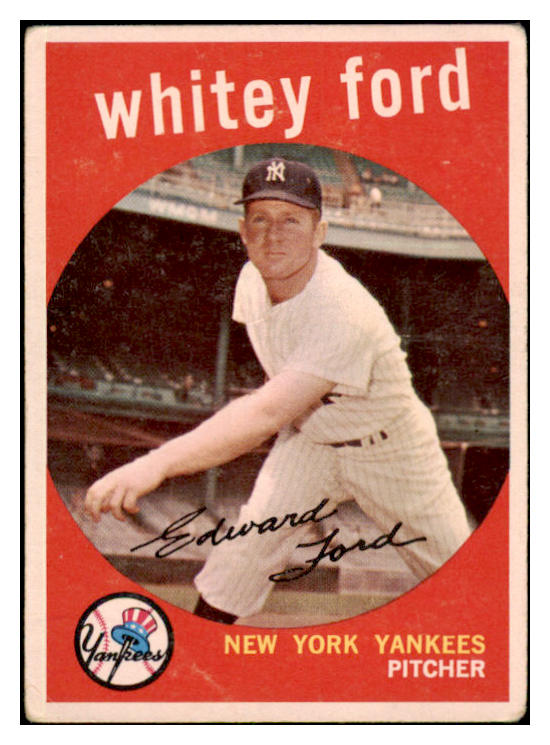 1959 Topps Baseball #430 Whitey Ford Yankees VG 466625