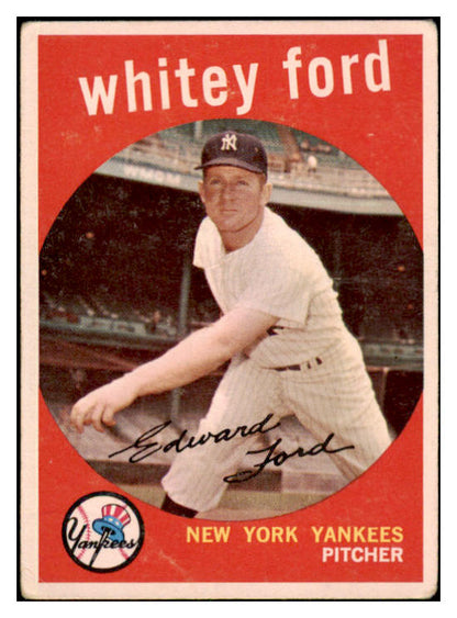 1959 Topps Baseball #430 Whitey Ford Yankees VG 466625