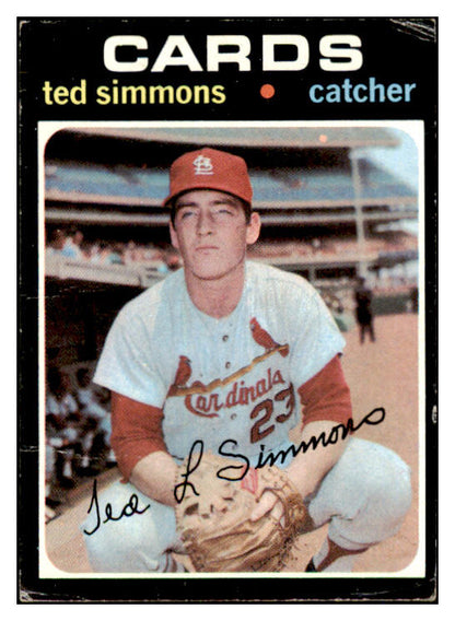 1971 Topps Baseball #117 Ted Simmons Cardinals GD-VG 467383