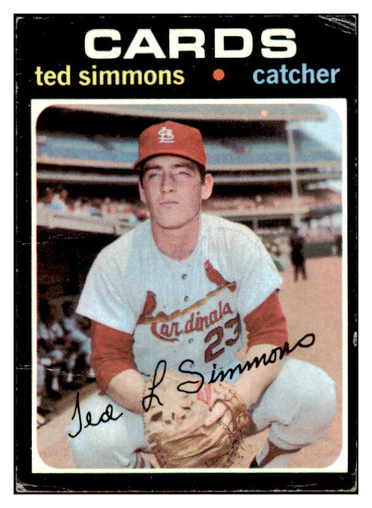 1971 Topps Baseball #117 Ted Simmons Cardinals GD-VG 467383