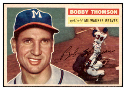 1956 Topps Baseball #257 Bobby Thomson Braves VG-EX/EX 467617
