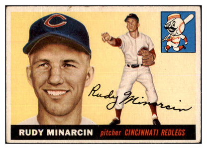 1955 Topps Baseball #174 Rudy Minarcin Reds GD-VG 467654