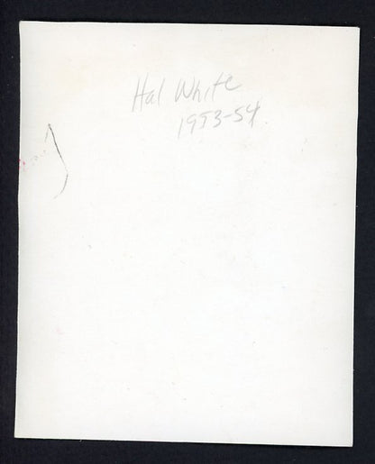 1954 Hunters Wieners Proof Photo Hal White Cardinals VG-EX 467947