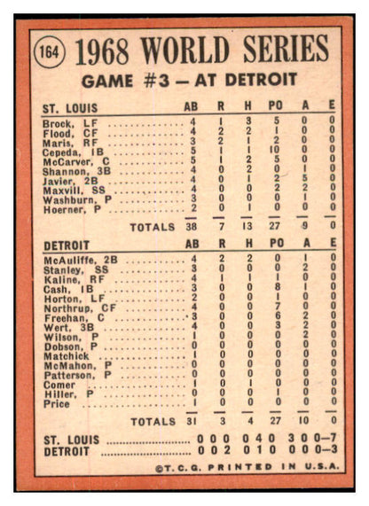 1969 Topps Baseball #164 World Series Game 3 McCarver EX-MT 468376