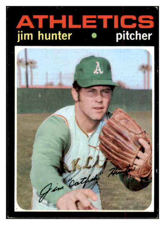 1971 Topps Baseball #045 Catfish Hunter A's EX+/EX-MT 469931