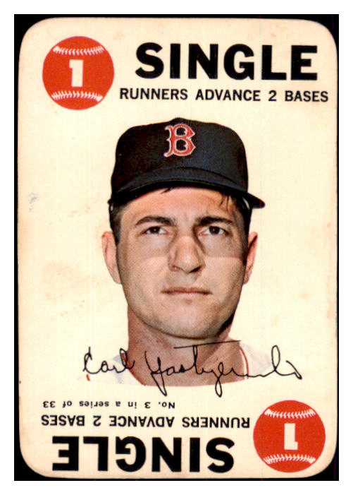 1968 Topps Baseball Game #003 Carl Yastrzemski Red Sox VG-EX 469982