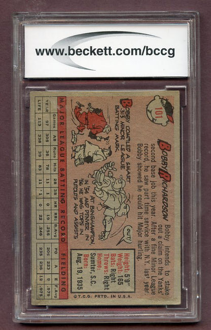 1958 Topps Baseball #101 Bobby Richardson Yankees BCCG 8 471728