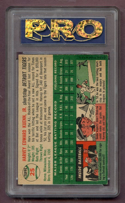 1954 Topps Baseball #025 Harvey Kuenn Tigers PGS 6.5 EX-MT+ 471734
