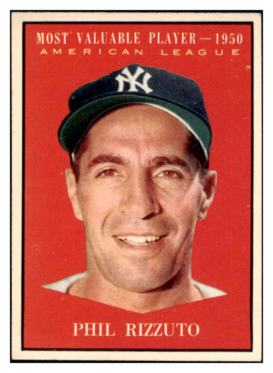 1961 Topps Baseball #471 Phil Rizzuto MVP Yankees NR-MT 471978