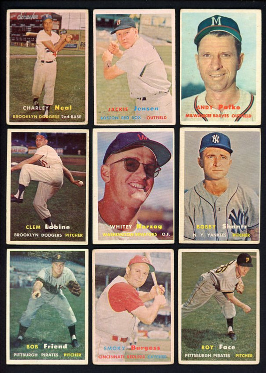 1957 Topps Set Lot 120 Diff Bargain Grade Jensen Pafko Herzog 472172