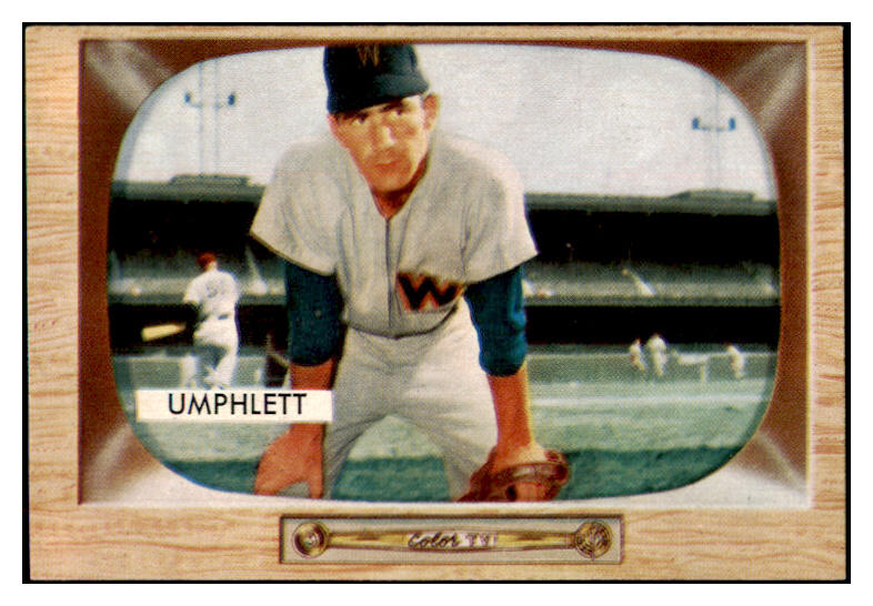 1955 Bowman Baseball #045 Tom Umphlett Senators EX-MT 472332