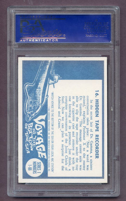 1964 Donruss Voyage To Bottom Of Sea #016 Tape Recorder PSA 7 NM 474469