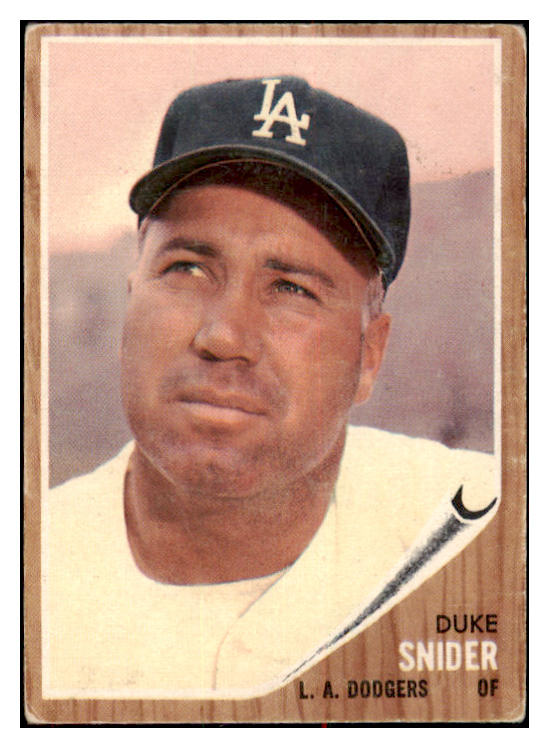 1962 Topps Baseball #500 Duke Snider Dodgers VG-EX 475429