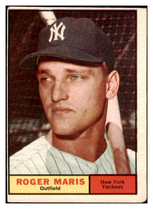 1962 Topps Baseball #001 Roger Maris Yankees VG-EX 475445