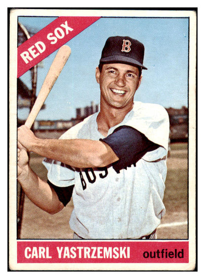 1966 Topps Baseball #070 Carl Yastrzemski Red Sox VG 475467