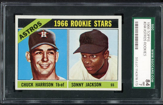 1966 Topps Baseball #244 Sonny Jackson Astros SGC 7 NM 475910