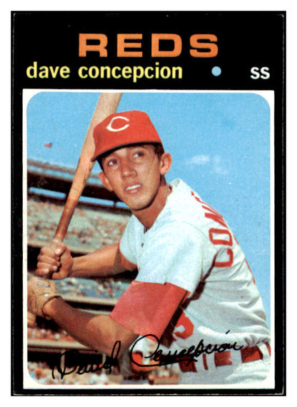 1971 Topps Baseball #014 Dave Concepcion Reds EX+/EX-MT 476129