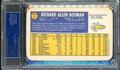 1970 Topps Baseball Super #022 Dick Bosman Senators PSA 9 MINT 476370