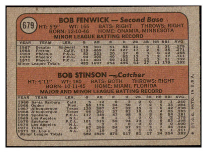 1972 Topps Baseball #679 Bob Stinson Astros NR-MT 476671