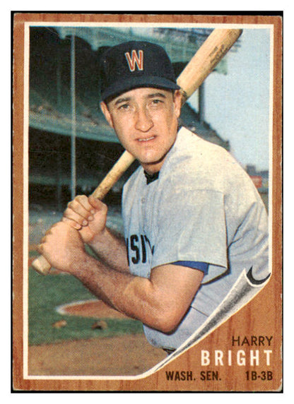 1962 Topps Baseball #551 Harry Bright Senators VG-EX 476956