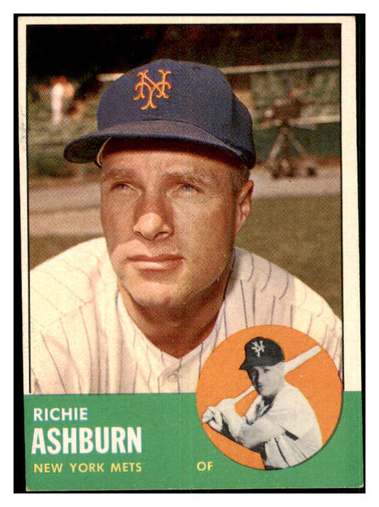1963 Topps Baseball #135 Richie Ashburn Mets NR-MT 477816