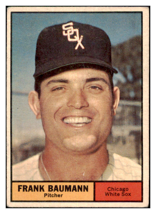 1961 Topps Baseball #550 Frank Baumann White Sox VG-EX 479703