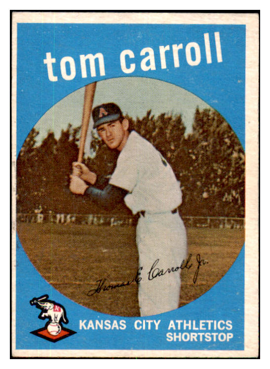 1959 Topps Baseball #513 Tommy Carroll A's VG-EX 479997