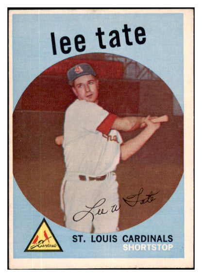 1959 Topps Baseball #544 Lee Tate Cardinals EX 480056