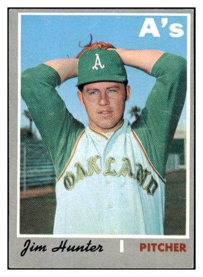 1970 Topps Baseball #565 Catfish Hunter A's EX-MT 481361
