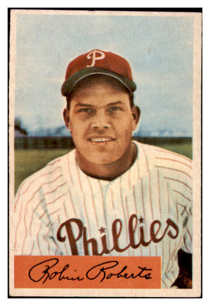 1954 Bowman Baseball #095 Robin Roberts Phillies EX-MT 481837