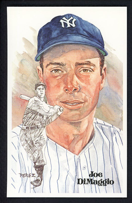 1980 Perez Steele Postcard Joe DiMaggio Yankees EX-MT 482076