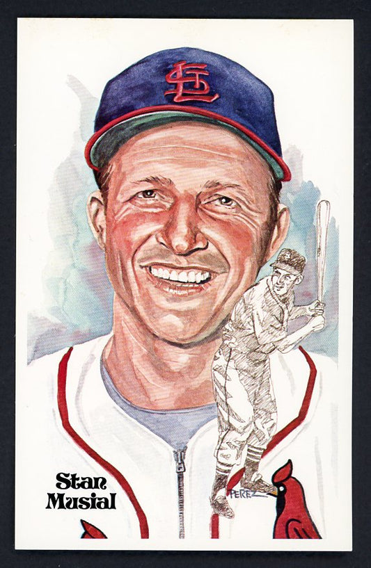 1980 Perez Steele Postcard Stan Musial Cardinals EX-MT 482079