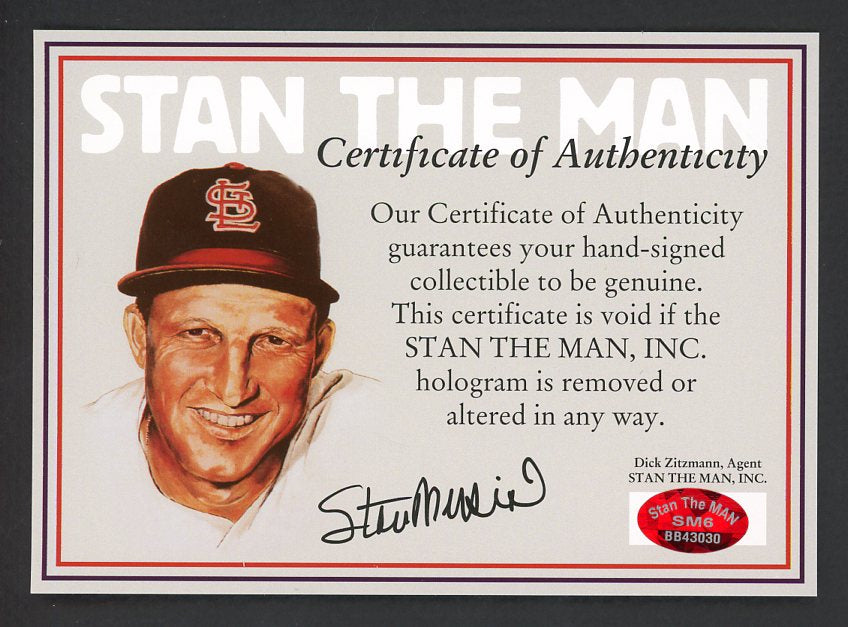 Stan Musial Cardinals Signed 8 X 10 Stan the Man Auth 482434