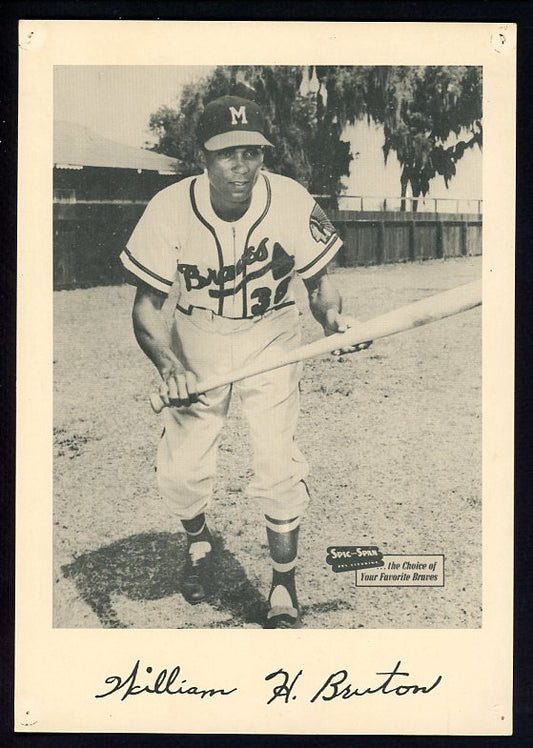 1953-57 Spic And Span Bill Bruton Braves GD-VG 483015