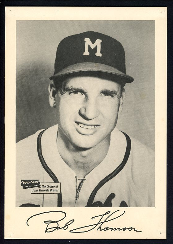 1953-57 Spic And Span Bobby Thomson Braves GD-VG 483021