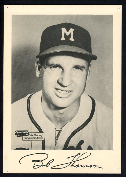 1953-57 Spic And Span Bobby Thomson Braves GD-VG 483021