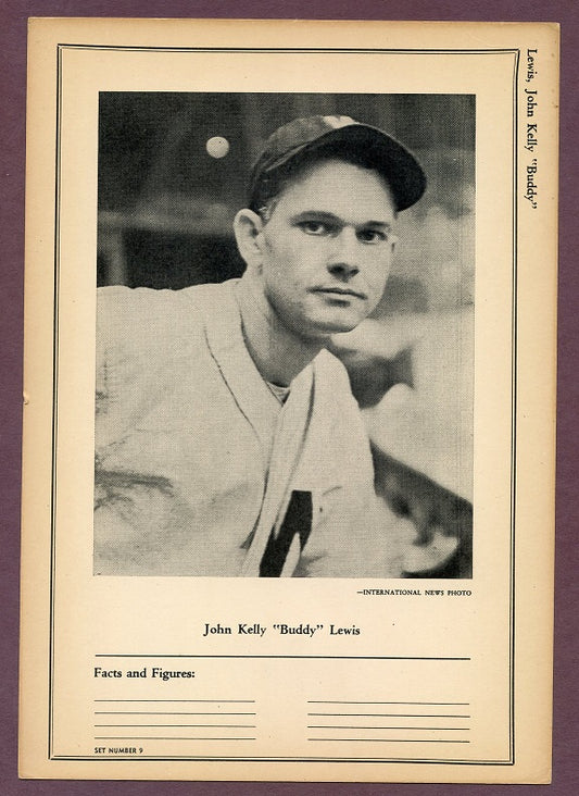 1946-49 Sports Exchange Buddy Lewis Senators EX-MT 483048