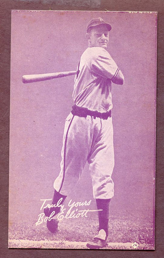 1953 Canadian Exhibits #026 Bob Elliott Braves EX-MT 483268