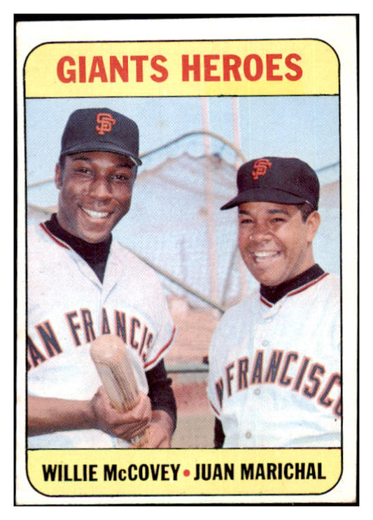 1969 Topps Baseball #572 Willie McCovey Juan Marichal NR-MT 484266