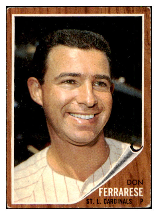 1962 Topps Baseball #547 Don Ferrarese Cardinals VG-EX 485933