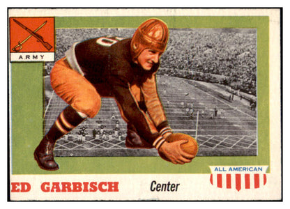 1955 Topps Football #044 Ed Garbisch Army EX 486521