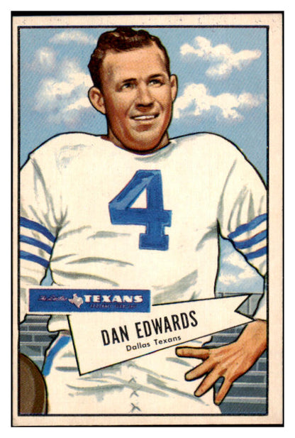 1952 Bowman Large Football #077 Dan Edwards Texans EX-MT 486777