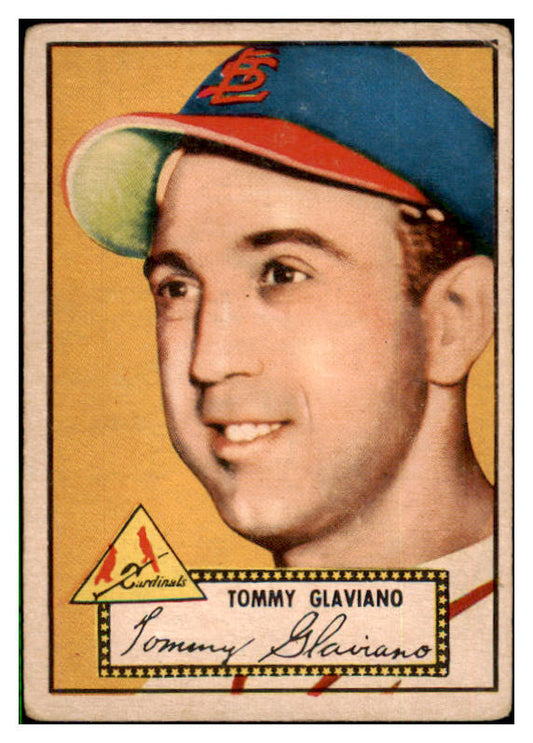1952 Topps Baseball #056 Tommy Glaviano Cardinals GD-VG Red 487994