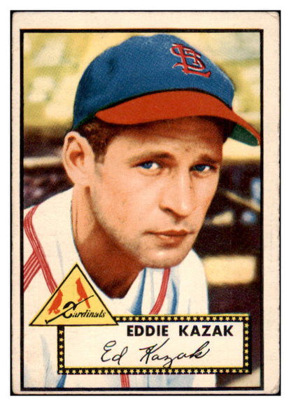 1952 Topps Baseball #165 Eddie Kazak Cardinals VG-EX 488243