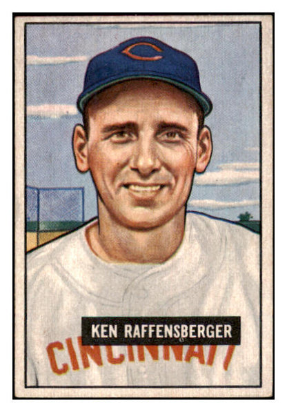 1951 Bowman Baseball #048 Ken Raffensberger Reds EX-MT 488539